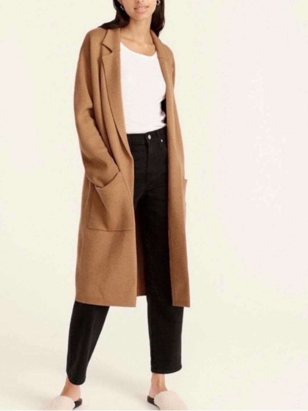 J. Crew Ella Open-Front Knit Cardigan